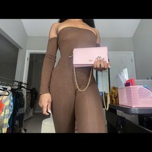 Coach small leather Wallet Chain Purse